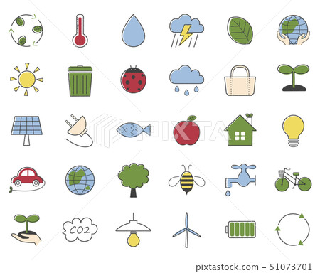 生態,自然,環境圖標,材料集 生態,自然,環境圖標,材料集 51073701