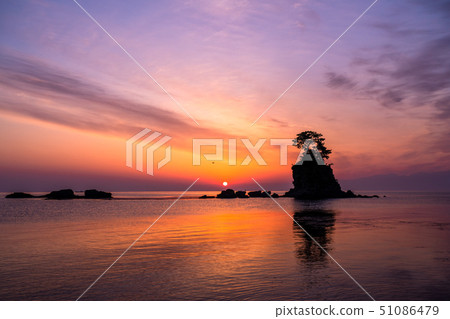 <富山縣>天原海岸日出/自然景觀 51086479