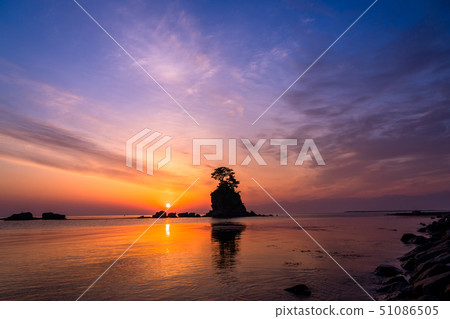 <富山縣>天原海岸日出/自然景觀 51086505