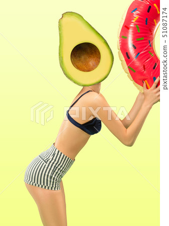 Modern design. Contemporary art collage. 51087174