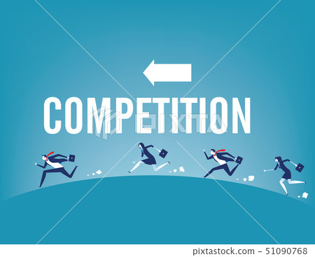 Buisness competiton. Concept business vector 51090768