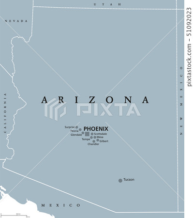 Arizona United States political map 51092023