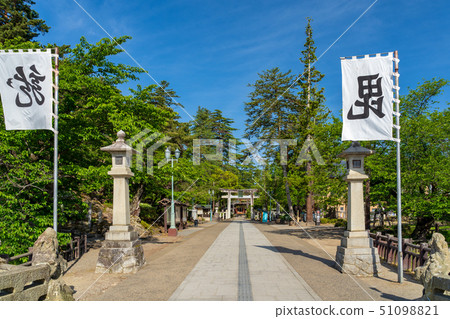 Uesugi Shrine Yamagata Yonezawa in early summer 51098821