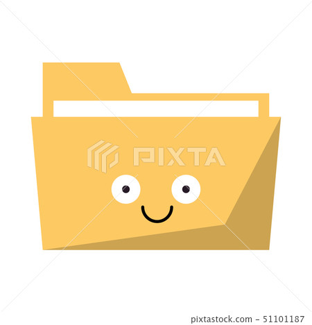 Folder document cute cartoon Folder document cute cartoon 51101187