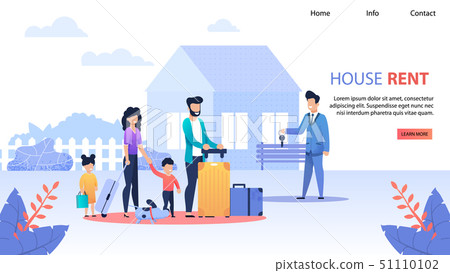 House Rent Service Flat Landing Page Template 51110102