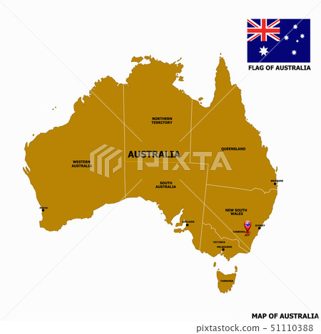 Map of Australia. Map of Australia. 51110388