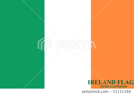 Flag of Ireland. Illustration. 51111168