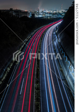 Mizushima factory Night view 51127348