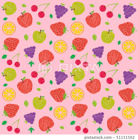Textiles / Background illustrations (Seamless) / Fruits / Fruits (Handwriting style) Textiles / Background illustrations (Seamless) / Fruits / Fruits (Handwriting style) 51131502