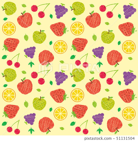 Textiles / Background illustrations (Seamless) / Fruits / Fruits (Handwriting style) Textiles / Background illustrations (Seamless) / Fruits / Fruits (Handwriting style) 51131504