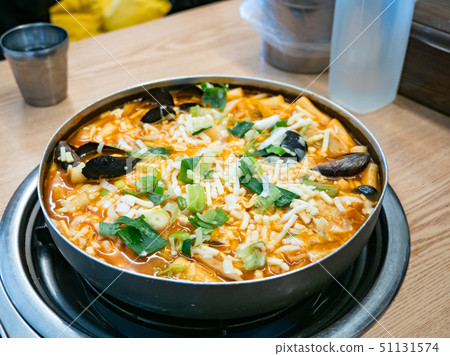 korean spicy stew called Budae Jjigae korean spicy stew called Budae Jjigae 51131574