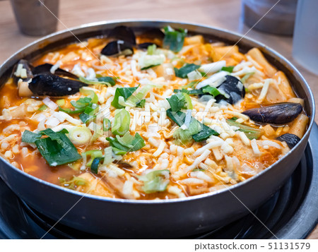 korean spicy stew called Budae Jjigae 51131579