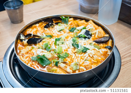korean spicy stew called Budae Jjigae 51131581