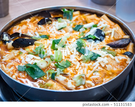 korean spicy stew called Budae Jjigae 51131583
