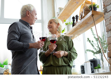Loving married couple wearing stylish clothing celebrating anniversary Loving married couple wearing stylish clothing celebrating anniversary 51132243
