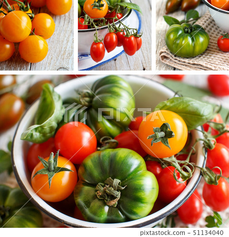 Colorful tomatoes in a bowl Colorful tomatoes in a bowl 51134040