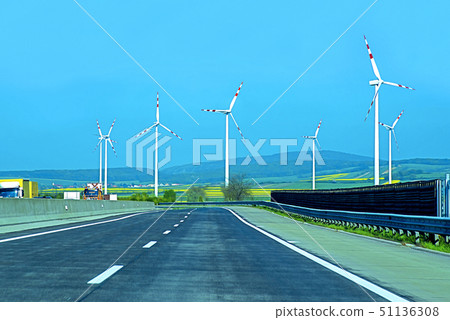 Wind turbine .Sustainable development, renewable energy.Windmills for electric power production Wind turbine .Sustainable development, renewable energy.Windmills for electric power production 51136308