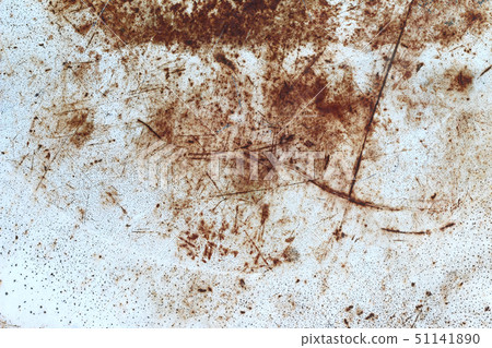 Scratches on the surface of the rusted metal plate Scratches on the surface of the rusted metal plate 51141890