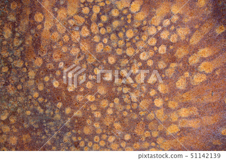 Rust stains on the metal surface 51142139