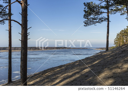 Panoramic view of the Baltic dunes, Balta kapa - Lielupe - Jurmala. Panoramic view of the Baltic dunes, Balta kapa - Lielupe - Jurmala. 51146264
