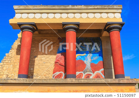 Knossos, Crete ruins of the Minoan Palace, Greece 51150097