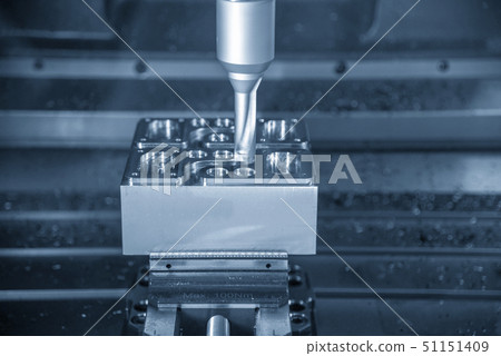 The  operation of CNC machining centre . 51151409