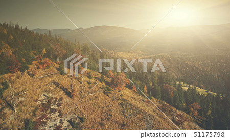 Mountainous slope surface scenery aerial view 51175798