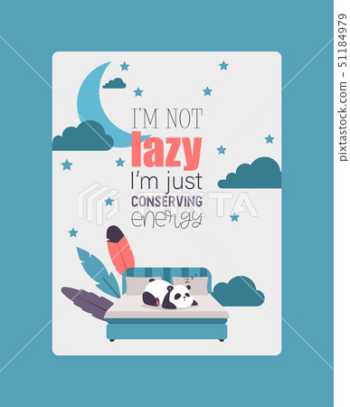 Panda vector bearcat chinese lazy bear sleeps in bed illustration backdrop of giant panda sleeping Panda vector bearcat chinese lazy bear sleeps in bed illustration backdrop of giant panda sleeping 51184979