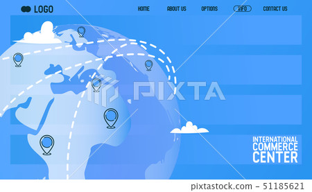 Globe vector web page plane traveling around world airplane flight transportation flying to airport 51185621