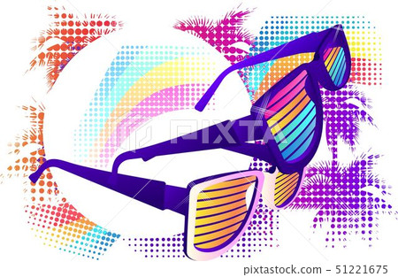Set of retro sunglasses 51221675