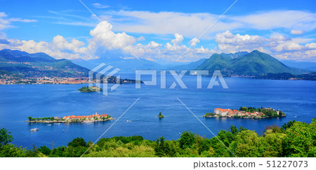 Panoramic view of Lago Maggiore lake, Italy Panoramic view of Lago Maggiore lake, Italy 51227073