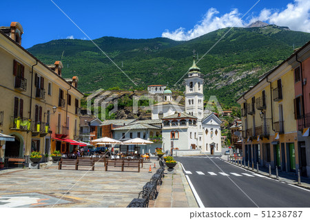 Susa Old Town in Alps mountains, Piedmont, Italy Susa Old Town in Alps mountains, Piedmont, Italy 51238787
