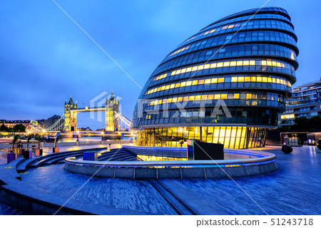 City Hall and Tower Bridge, London, England, UK City Hall and Tower Bridge, London, England, UK 51243718