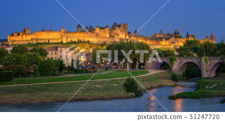 Carcassonne medieval Old Town, Languedoc, France 51247720