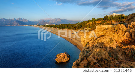 Antalya, Konyaalti sand beach, Turkey Antalya, Konyaalti sand beach, Turkey 51251446