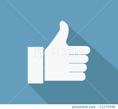hand icon with like hand icon with like 51273506