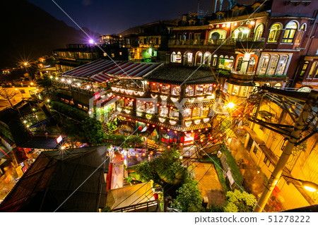 臺灣臺北九份老街Jiufen Old Street, Taipei, Taiwan, Asia 51278222