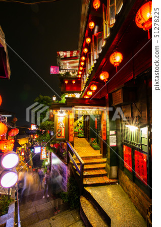 臺灣臺北九份老街Jiufen Old Street, Taipei, Taiwan, Asia 51278225