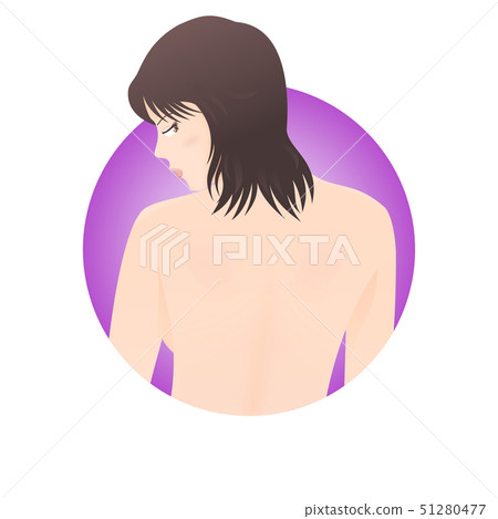 Naked woman icon 51280477