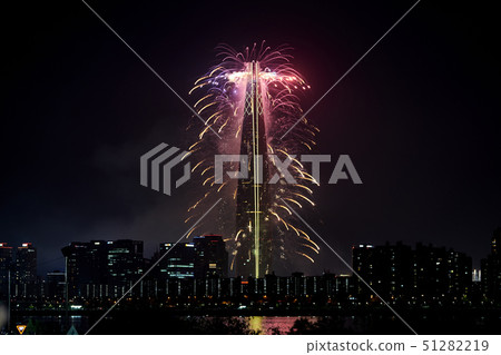 May 2019 Lotte Tower fireworks display May 2019 Lotte Tower fireworks display 51282219