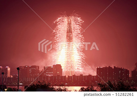 May 2019 Lotte Tower fireworks display May 2019 Lotte Tower fireworks display 51282261