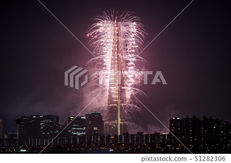 May 2019 Lotte Tower fireworks display May 2019 Lotte Tower fireworks display 51282306