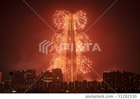 May 2019 Lotte Tower fireworks display May 2019 Lotte Tower fireworks display 51282330