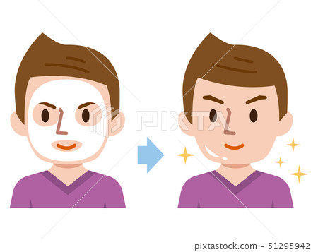 Face pack men - Stock Illustration [51295942] - PIXTA