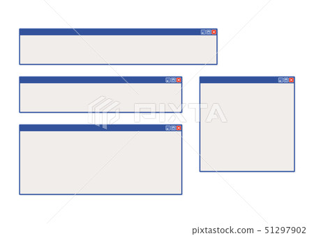 Simple Windows folder window Simple Windows folder window 51297902