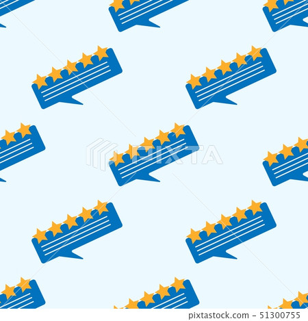 Review rating bubble speeches seamless pattern Review rating bubble speeches seamless pattern 51300755