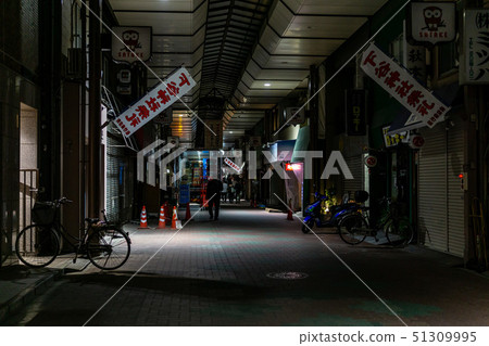 Satake Shopping Street Night View 51309995
