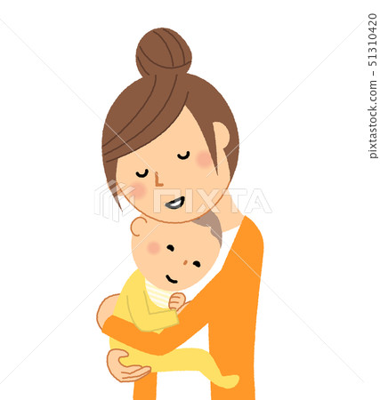 Mom and baby - Stock Illustration [51310420] - PIXTA