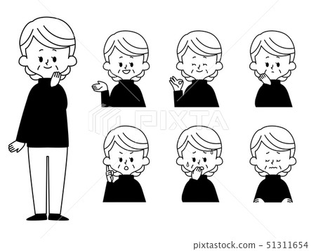 高級女人 - 面部表情集 高級女人 - 面部表情集 51311654