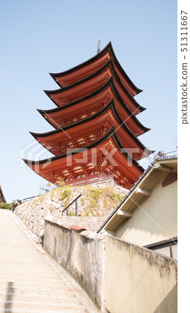 Miyajima Toyokuni Shrine的五層寶塔 Miyajima Toyokuni Shrine的五層寶塔 51311667